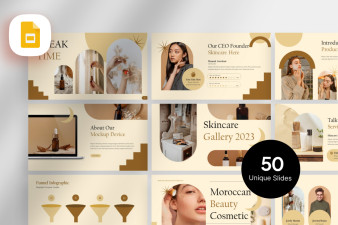 Moroccan Cosmetics Google Slide Template